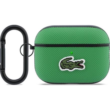 Lacoste Petit Pique Croc Logo Patch Pouzdro pro AirPods 3 Pro zelené