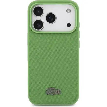 Lacoste Iconic Petit Pique MagSafe kryt + peněženka iPhone 17 Pro zelený