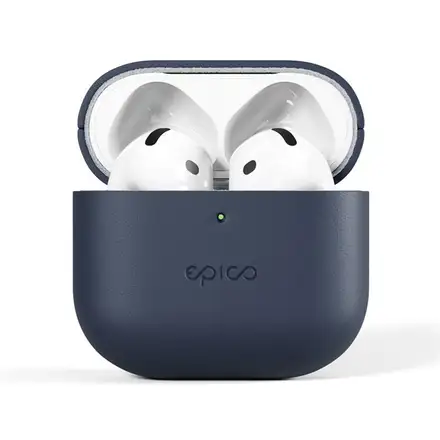 Epico Leather Case Airpods 4/4 (ANC) - modrá