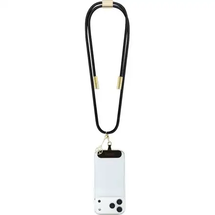 Guess Crossbody Popruh 4G Charm s Nabíjecím Kabelem USB-C/USB-C černý