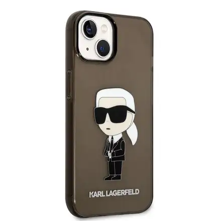 Karl Lagerfeld IML Ikonik NFT kryt iPhone 14 Plus černý