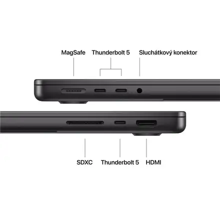 EDU MacBook Pro 14" Apple M5 Pro 18core CPU 20core GPU 24GB 2TB Vesmírně černý CZ