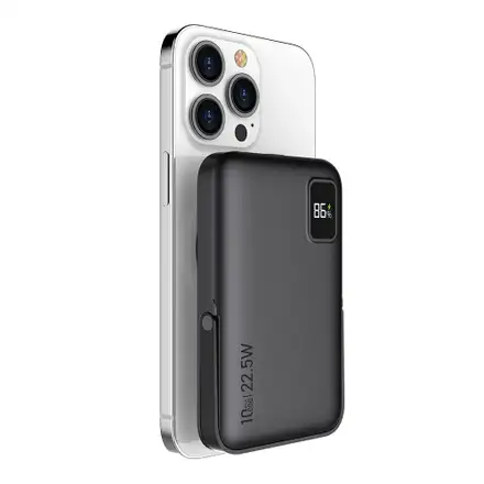 Devia powerbank Extreme Speed   Series Magnetic with Bracket 10.000 mAh 22.5W-Gray