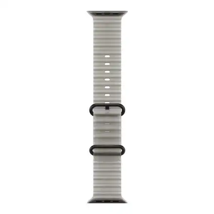 Apple Watch 49mm Translucent Grey Ocean Band-Black Titanium Finish