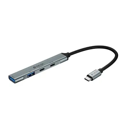 Devia USB-C Hub Lite 4 in 1 EC707-Deep Gray