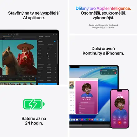 MacBook Pro 16" Apple M5 Pro 18core CPU 20core GPU 48GB 1TB Vesmírně černý CZ