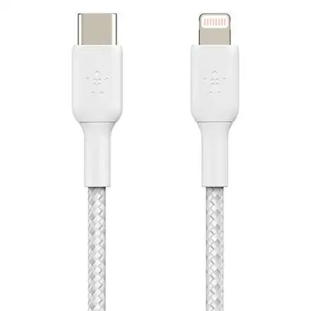 Belkin kabel Boost Charge Braided USB-C to Lightning 1m - White