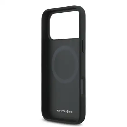 Mercedes Leather The Move MagSafe Zadní Kryt pro iPhone 17 Pro Max černý