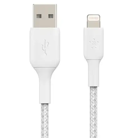 Belkin kabel Boost Charge Braided USB to Lightning 1m - White