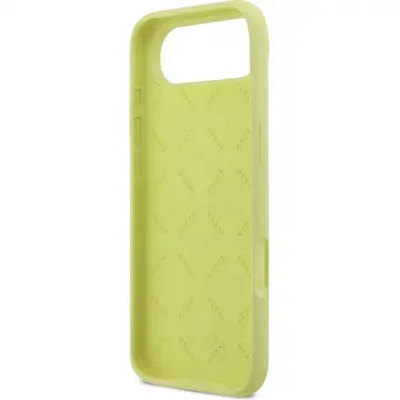 Guess Liquid Silicone 4G Metal Logo kryt iPhone Air žlutý