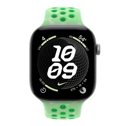 Apple Watch 46mm Green Spark Nike Sport Band-M/L