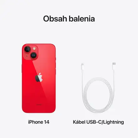 iPhone 14 256 GB (PRODUCT)RED *Použitý s DPH – Třída C*