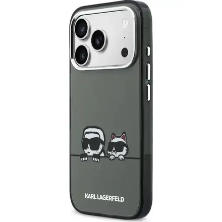 Karl Lagerfeld IML K&C Heads Logo MagSafe MagSafe kryt iPhone 17 Pro Max černý