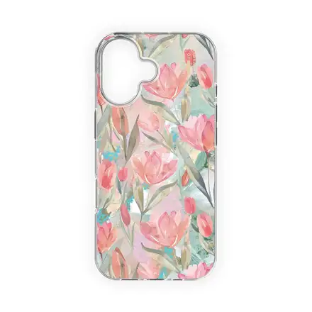 iDeal Fashion Clear Case MagSafe iPhone 17 Tulip Bloom