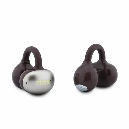 Guess Metallic Finish Classic Logo OWS Bezdrátová Sluchátka tmavě červená