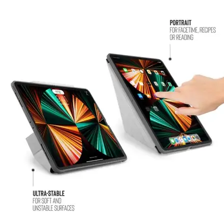 Pipetto pouzdro Origami TPU Case pro iPad Pro 11" 2022 - 2021 - Dark Grey