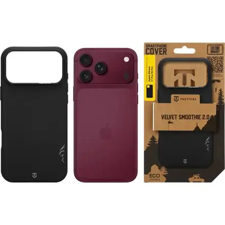 Tactical MagForce Velvet Smoothie 2.0 Kryt Apple iPhone 18 Pro/17 Pro černá