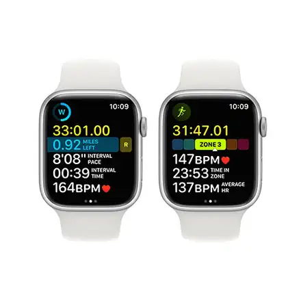 Apple Watch Series 8 GPS 45mm Stříbrný hliník *Použitý s DPH – Třída B*