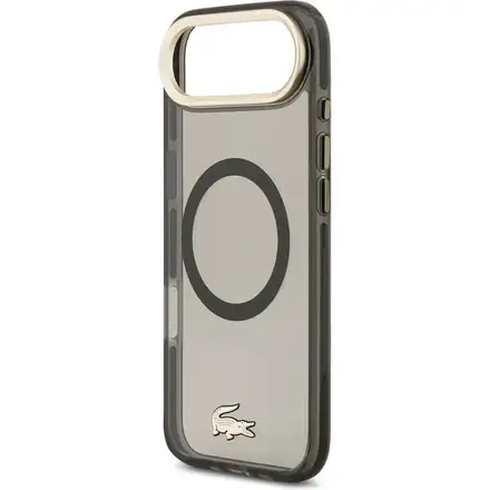 Lacoste PC/TPU Frosted Finish Gold Logo MagSafe kryt iPhone Air černý