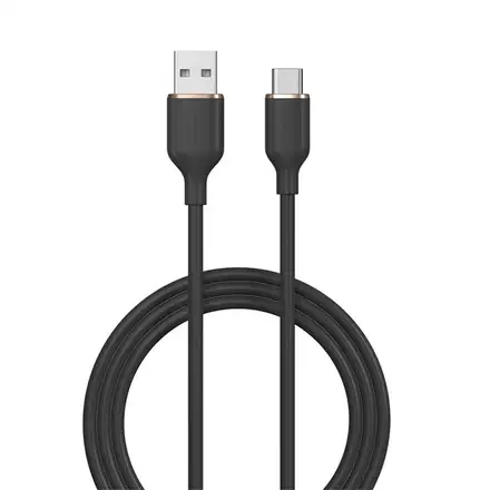 Devia kabel USB-A to USB-C Jelly Series Silicone Cable 1.2m - Black