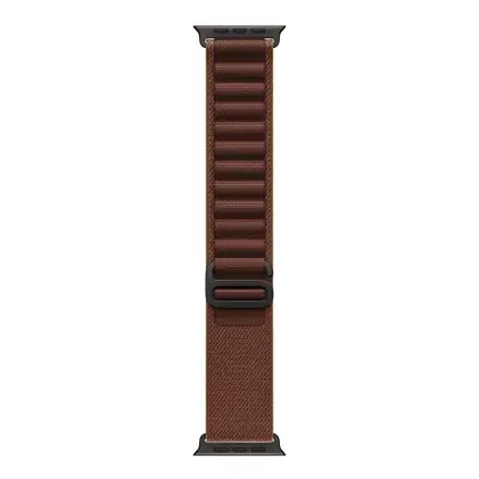 Apple Watch 49mm Burgundy Alpine Loop-Medium-Black Titanium Finish
