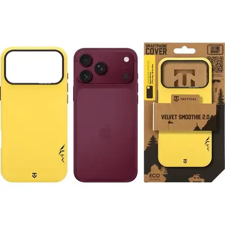 Tactical MagForce Velvet Smoothie 2.0 Kryt Apple iPhone 18 Pro Max/17 Pro Max žlutý
