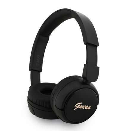 Guess Script Metal Logo Bezdrátová Sluchátka černá