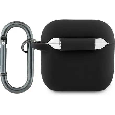 Lacoste Liquid Silicone Croc Logo Pouzdro pro AirPods 4 černé