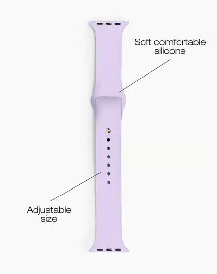 iDeal Silicone Watch Band 38/40/41/42 SM Lavender Milk