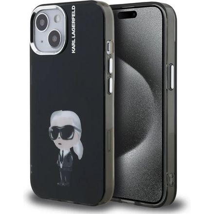 Karl Lagerfeld IML Aquarelle Karl kryt iPhone 15 černý