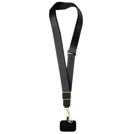 Guess Crossbody Popruh Nylon 4G Charm černý