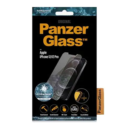 PanzerGlass ochranné sklo Standard Fit AB pro iPhone 12/12 Pro-Clear