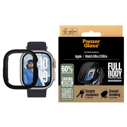 PanzerGlass ochranné sko Snappie Full Body Bulky pro Apple Watch Ultra-Black