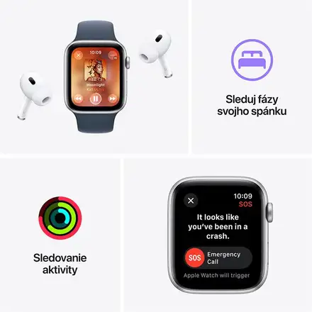 Apple Watch SE GPS 40mm Stříbrný hliník *Třída C*