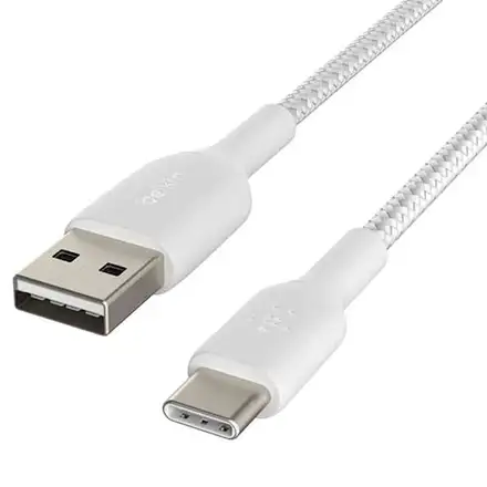Belkin kabel Boost Charge Braided USB-A to USB-C 1m - White