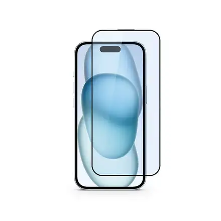 Epico Edge to Edge ochranné sklo pro iPhone 15-černá