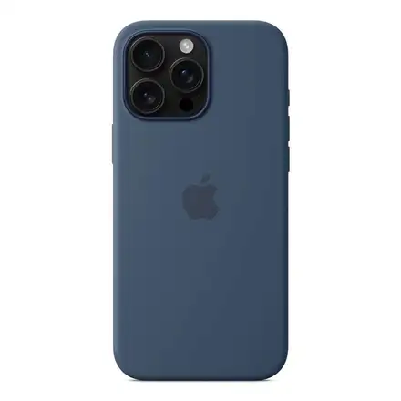 iPhone 16 Pro Max Silicone Case with MagSafe - Denimová