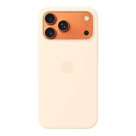 iPhone 17 Pro Max Silikonový kryt s MagSafe – Vanilkový