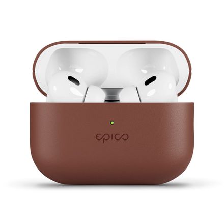 Epico Leather Case Airpods Pro 2 - hnědá