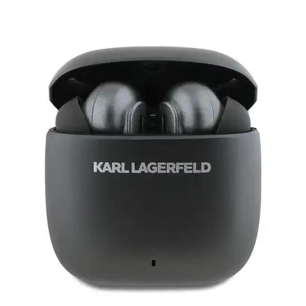 Karl Lagerfeld Saffiano Metal Logo ANC/ENC Bezdrátová Sluchátka černá