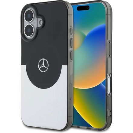 Mercedes PC/TPU Double Layer MagSafe Zadní Kryt pro iPhone 16 černý