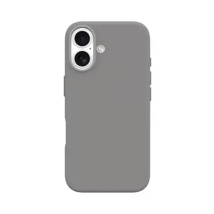 Devia kryt Nature Series Silicone Magnetic Case pro iPhone 16 - Gray White