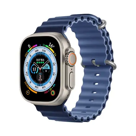 Devia řemínek Deluxe Series Sport6 Silicone Two-tone Band 40/41mm - Light/Deep Blue