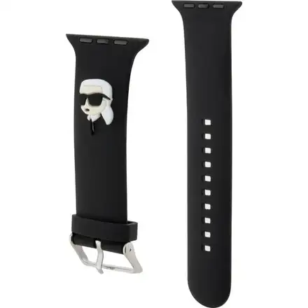 Karl Lagerfeld Karl and Choupette Head NFT Řemínek pro Apple Watch 42/44/45/46/49 černý