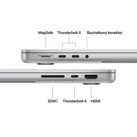 MacBook Pro 14" Apple M5 10core CPU 10core GPU 16GB 1TB Stříbrný CZ