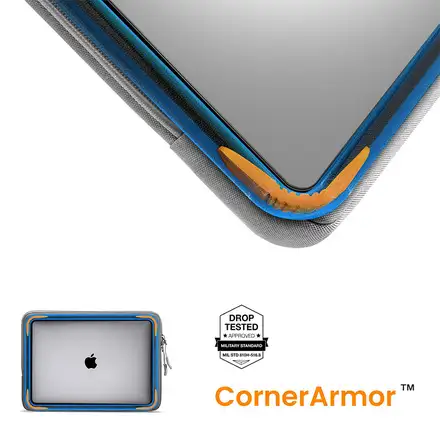 Tomtoc pouzdro Recycled Sleeve with Pouch pro Macbook Pro 14" M1/M2/M3-Gray