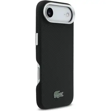 Lacoste Iconic Petit Pique Metal Logo MagSafe kryt iPhone Air černý