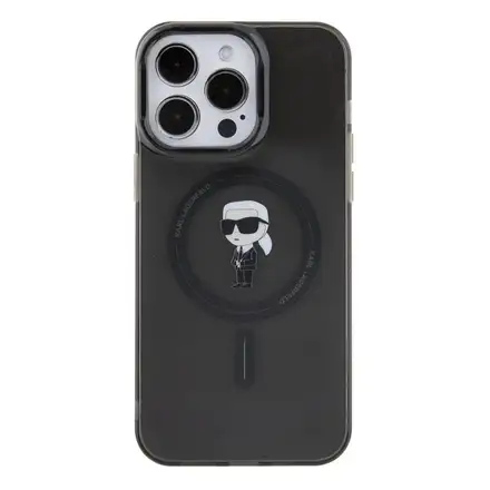 Karl Lagerfeld IML Ikonik MagSafe kryt iPhone 15 Pro Max černý