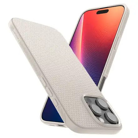 Spigen kryt Liquid Air pro iPhone 16 Pro Max - Natural Titanium