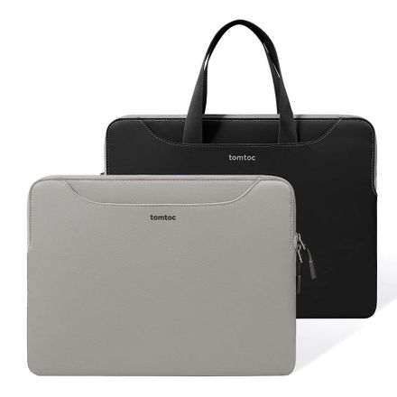 Tomtoc Light Dual-color Slim Laptop Handbag 13,5" - Gray/Gray